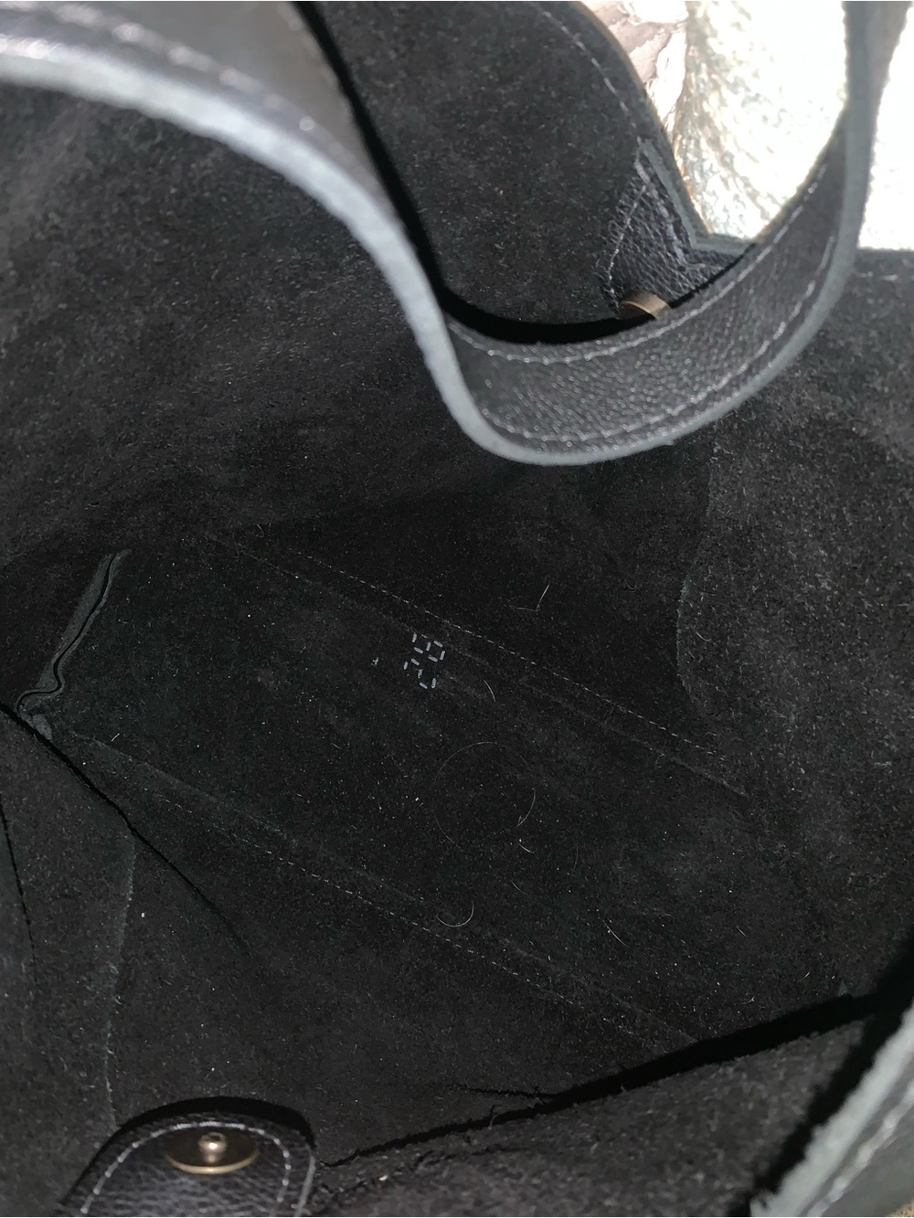 Portland Leather Black Shoulder Hobo Bag OS Naomi - Picture 3 of 3
